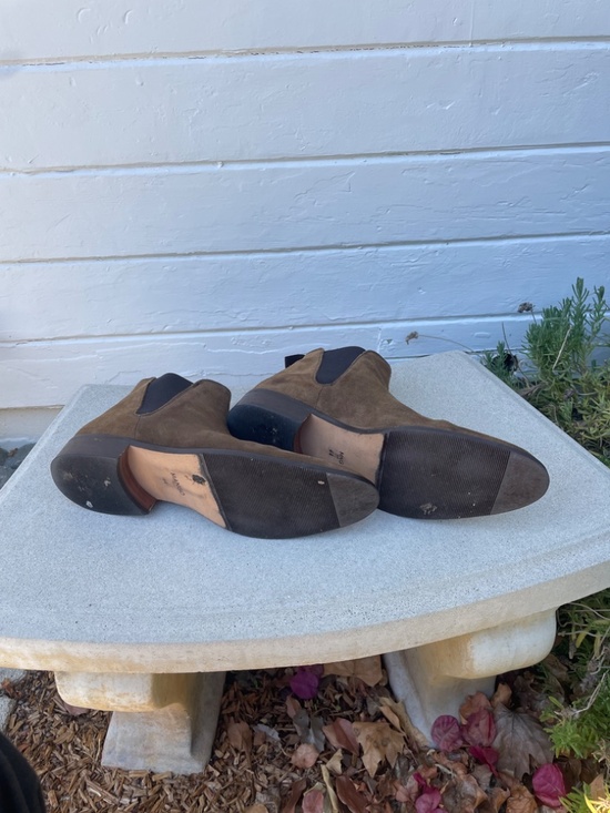 Mango MAN Tan Suede Chelsea Boots - Size 44 (EU) / 11 (US) main image 4